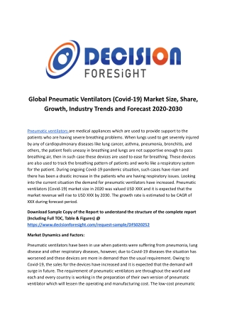 Global Pneumatic Ventilators (Covid-19) Market.docx