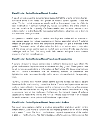 Version Control Systems Market