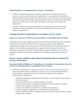 Healthcare Credentialing Software Market