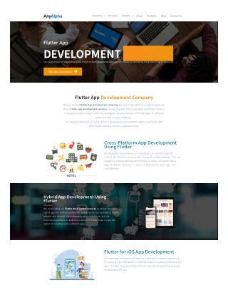 Flutter App Development by AnyAlpha