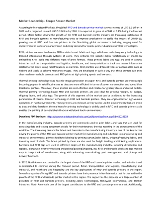 RFID and Barcode Printer Market