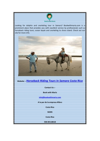 Horseback Riding Tours in Samara Costa Rica | Bookwithmaria.com