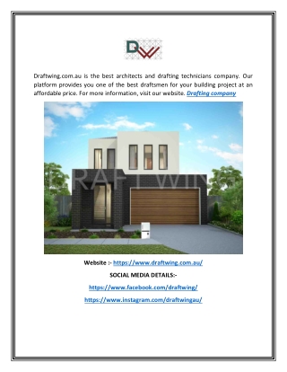 Drafting company  Draftwing.com.au