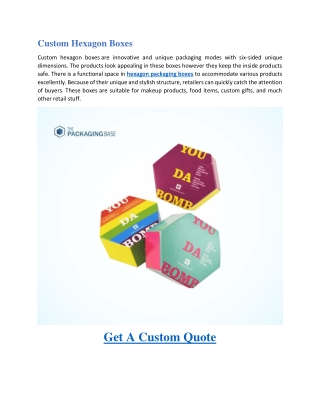 Custom Hexagon Boxes-Custom Hot Dog Boxes