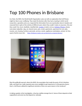 top 100 PHONES in brisbane (1)