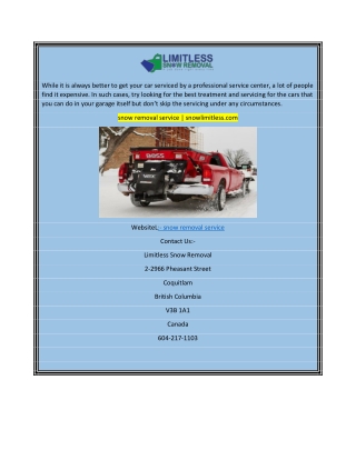 snow removal service snowlimitless.com