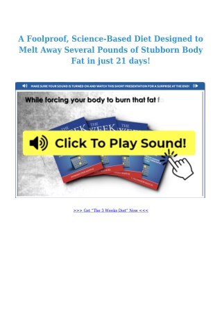 A Foolproof, Science-Based Diet Designed to Melt Away Several Pounds of Stubborn