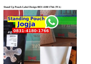 Stand Up Pouch Label Design 08З1.Կ180.17ᏮᏮ[WhatsApp]