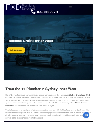 Blocked drains inner west