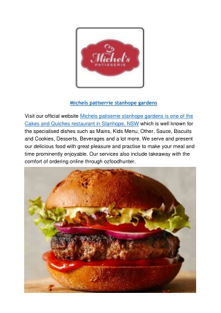 Michel's Patisserie Stanhope Gardens, NSW - 10% Off