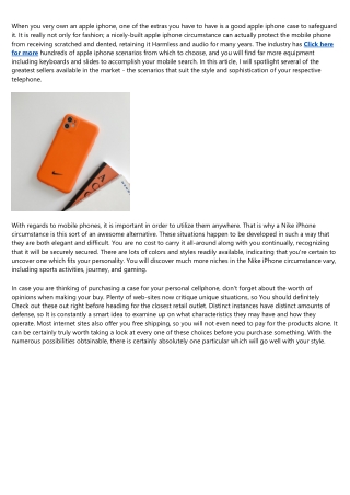 Is Tech Making nike iphone case Better or Worse?