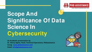 Scope And Significance Of Data Science In CyberSecurity - Phdassistance