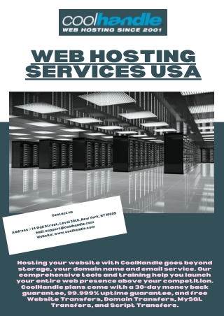 Web Hosting Services USA