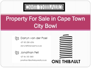 Property For Sale in Cape Town City Bowl