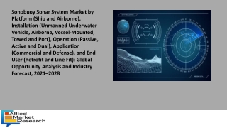 Sonobuoy Sonar System Market
