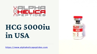 Buy HCG 5000iu in USA - Alpha Helica Peptides