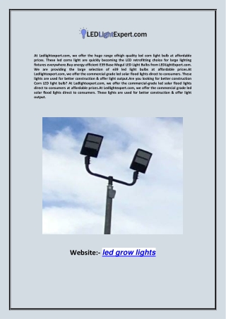 LED Flood Lights LED Light Expert