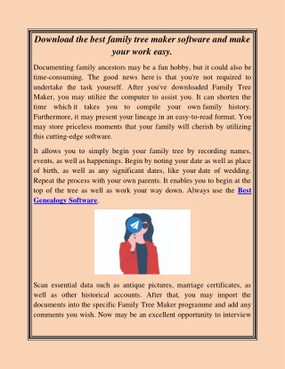 Download the best family tree maker software and make your work easy