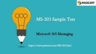 2021 Microsoft 365 Messaging MS-203 Real Dumps