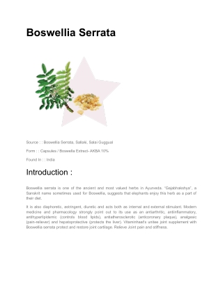 Boswellia Serrata
