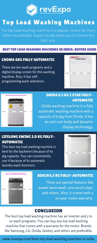Best top load washing machin - Top load washing machine price
