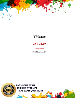 VMware 2V0-31.19 Dumps – 2V0-31.19 dumps PDF - Dumpsforsure.com