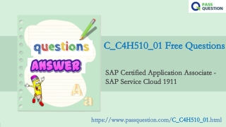 SAP Service Cloud 1911 C_C4H510_01 Exam Questions
