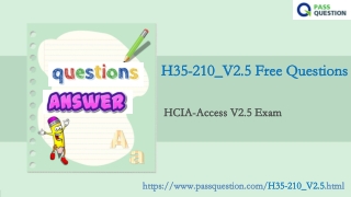 HCIA-Access V2.5 H35-210_V2.5 Exam Questions