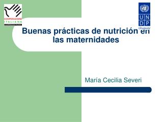 Buenas prácticas de nutrición en las maternidades