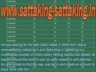 Satta Gali Result