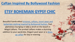 Caftan Inspired By Bollywood Fashion