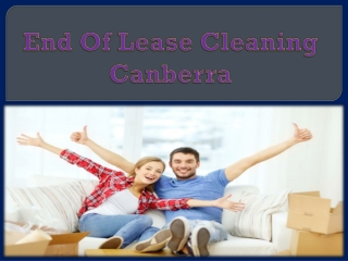 End Of Lease Cleaning Canberra