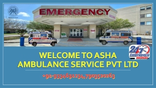 Get Air Ambulance Service with Best Bed-2-Bed Service | ASHA