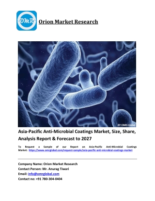 Asia-Pacific Anti-Microbial Coatings Market Trends, Size, Competitive Analysis a