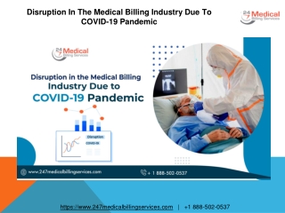 Disruption In The Medical Billing Industry Due To COVID-19 Pandemic