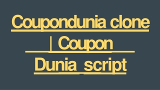 Best Coupondunia Clone Script - DOD IT Solutions