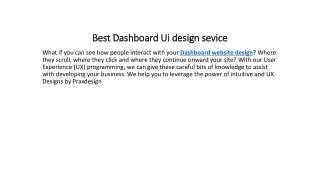 Best Dashboard Ui design sevice