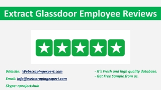 Extract Glassdoor Employee Reviews