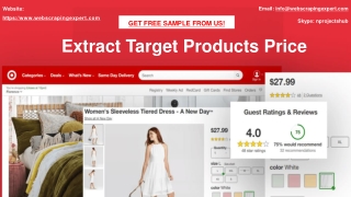 Extract Target Products Price