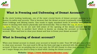 best demat account in India