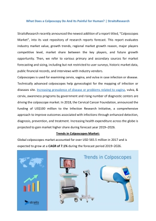 Colposcopes Market Trends 2021-2029