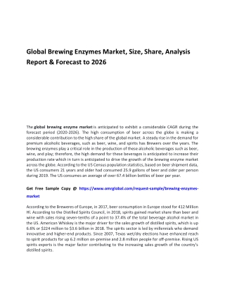 Global Brewing Enzymes Market