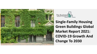 Single-Family Housing Green Buildings Market Industry Outlook,Opportunities 2030