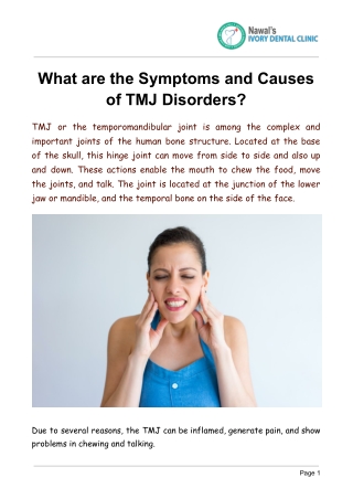 What are the Symptoms and Causes of TMJ Disorders