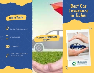Best Car Insurance in Dubai