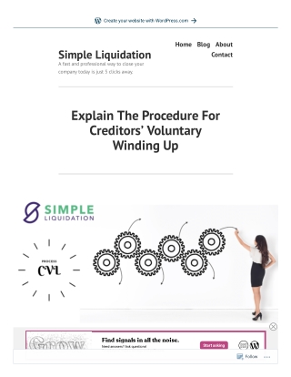 Explain The Procedure For Creditors' Voluntary Winding Up