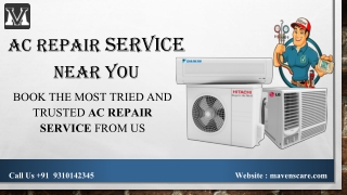 Book the most tried and trusted AC Repair Service from us