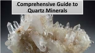 Quartz Extraction and Processing for export