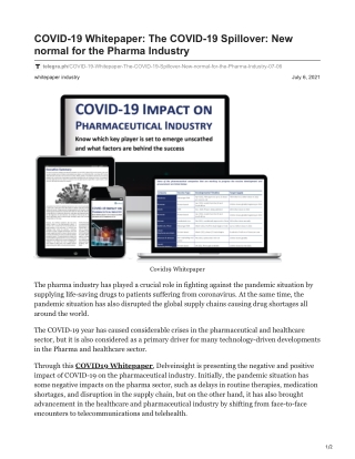 COVID-19 Whitepaper