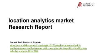 Global Location Analytics Market -